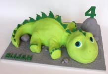 Шоколадный торт «Динозаврик Как сделать торт виде динозавра