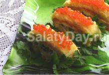 Salată Tsarsky - rețete cu fotografii